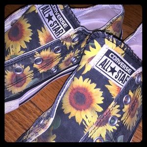 Girls sunflower converse